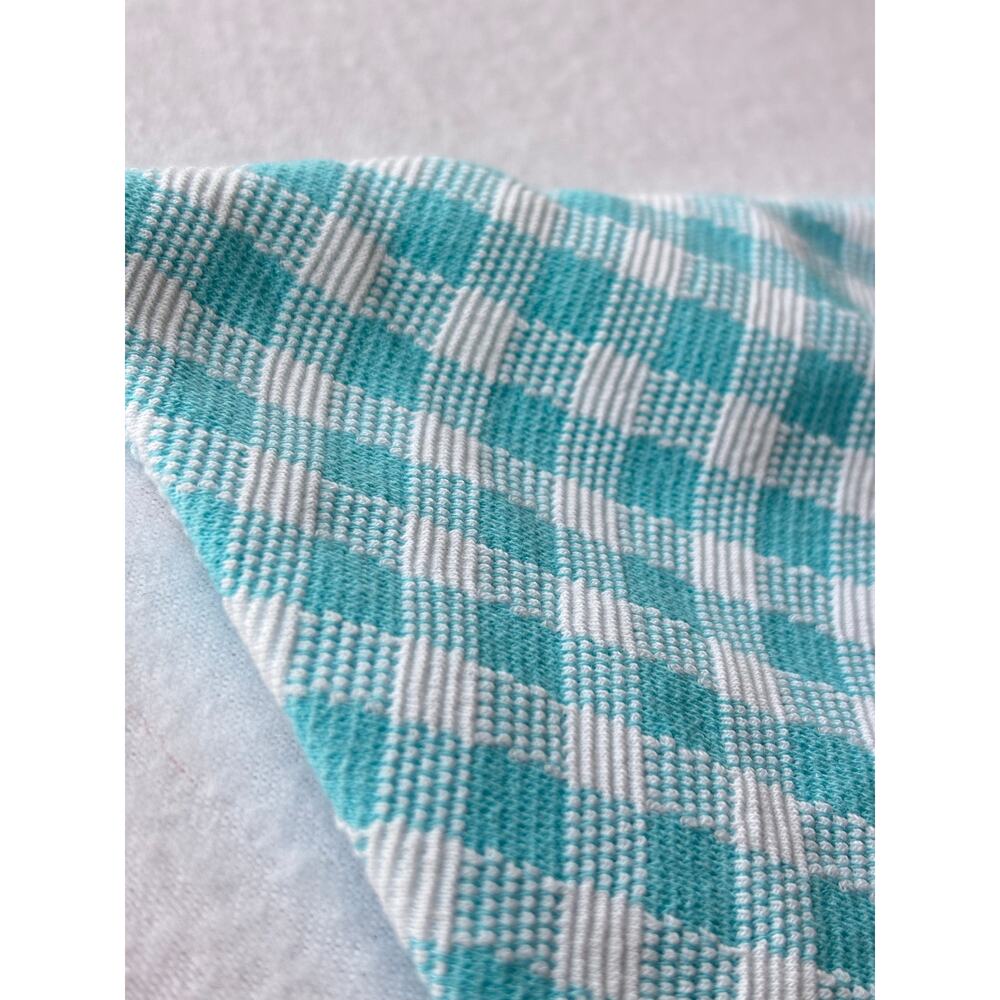 New Ann Taylor Aqua Pop Gingham Sleeveless Flare Dress Size 6 Petite - Picture 6 of 10
